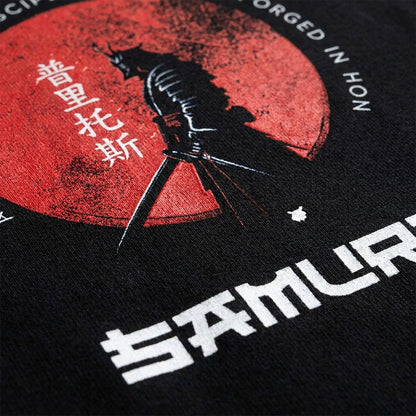 Samurai Discipline Oversized T-Shirt – Japanese Streetwear 240 GSM Premium Cotton